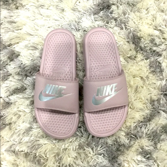 nike benassi particle rose